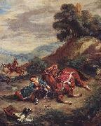 Eugene Delacroix Der Tod Laras oil painting